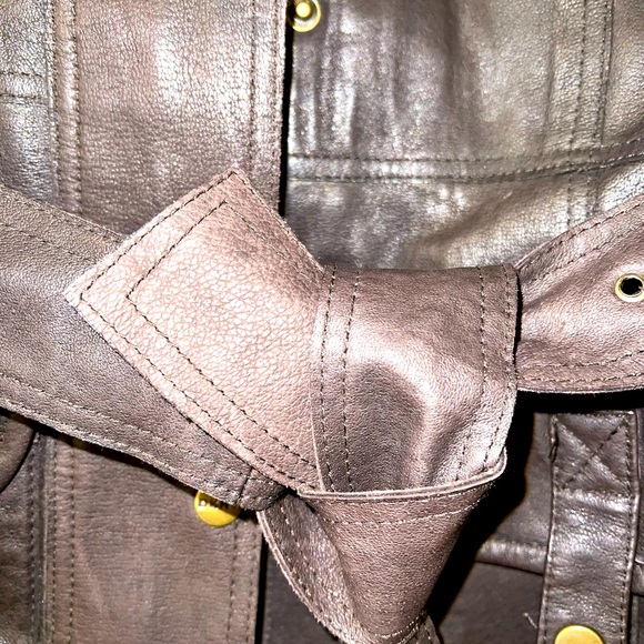 DKNY GENUINE LEATHER JACKET SIZE SMALL- EXCELLENT CONDITION - Picture 8 of 14